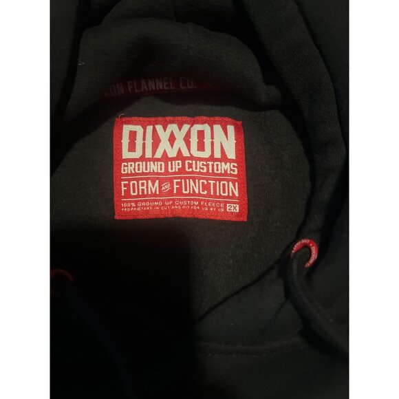 Dixxon Ground Up Customs Mens Black Hoodie 2X Cotton/Poly Blend Graphic Print - Picture 6 of 7